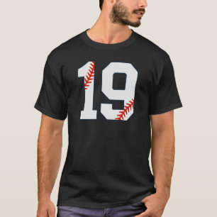 Baseball-Trikotnummer 19 T-Shirt