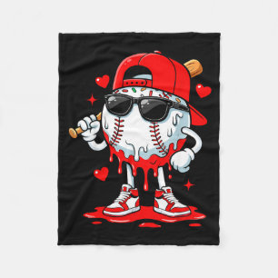 Baseball-Tropf-Eiscreme-Sonnenbrille-Jungen-Jugend Fleecedecke