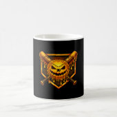 Baseball-Tropf-Pumpkin-gruseliger-Geist-Halloween- Kaffeetasse (Mittel)