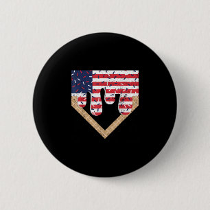 Baseball Tropfen Boy Ice Cream Patriotic American  Button