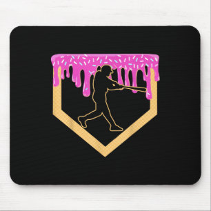 Baseball Tropfen Boy Zuhause Plate Ice Creme Jugen Mousepad