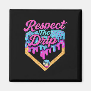 Baseball Tropfen Boys Zuhause Plate Ice Cream Resp Magnet