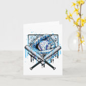 Baseball-Tropfen für Boys Ice Cream Tropfen Jugend Karte (Gelbe Blume)