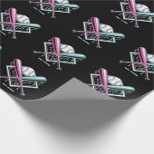 Baseball Tropfen für Boys Ice Creme Bat - Coole Ju Geschenkpapier (Ecke)