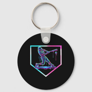 Baseball Tropfen Ice Cream Baseball Zuhause Plate Schlüsselanhänger