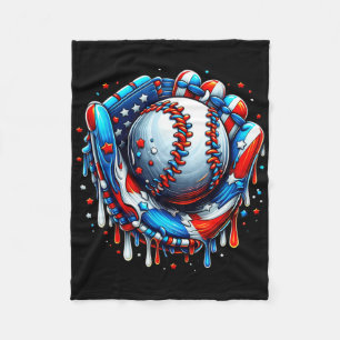 Baseball Tropfen Ice Creme Sprinkles Baseball Hand Fleecedecke