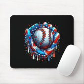 Baseball Tropfen Ice Creme Sprinkles Baseball Hand Mousepad (Mit Mouse)