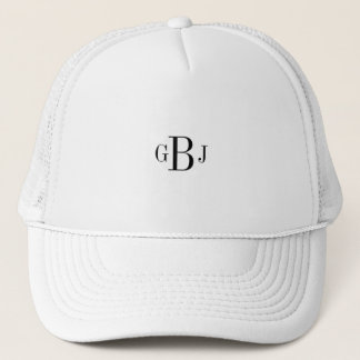 Baseball Trucker Hat Mit Monogramm Initials Cap Ha Truckerkappe