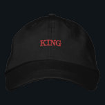 Baseball Trucker Hats bestickte Caps Visor Hats Baseballkappe<br><div class="desc">King Text Name Schwarz Farbe bestickt Hats oder Caps,  Schriftart Name ist Century. Style type ist Alternative Apparel Basic anpassbare Cap,  Color type ist Black.</div>