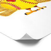 Baseball Türkei Erntedank Softball Türkei Men W Poster (Ecke)