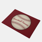 Baseball-Türmatte Fußmatte (Schrägansicht)