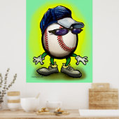 Baseball-Typ Poster (Küche)