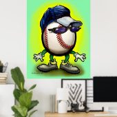 Baseball-Typ Poster (Heimbüro)