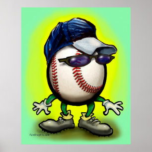 Baseball-Typ Poster