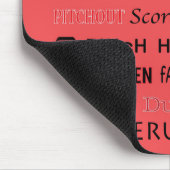 BASEBALL-Typografie Mousepad (Ecke)