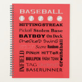 BASEBALL-Typografie Planer (Vorderseite)