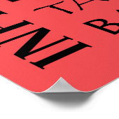 BASEBALL-Typografie Poster (Ecke)