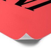 BASEBALL-Typografie Poster (Ecke)