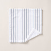 Baseball Typografie Red White Blue Stripes ID770 Badhandtuch Set (Waschlappen)