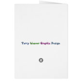 BASEBALL typografische Grußkarte (Hinten)