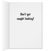 BASEBALL typografische Grußkarte (Innen (Rechts))