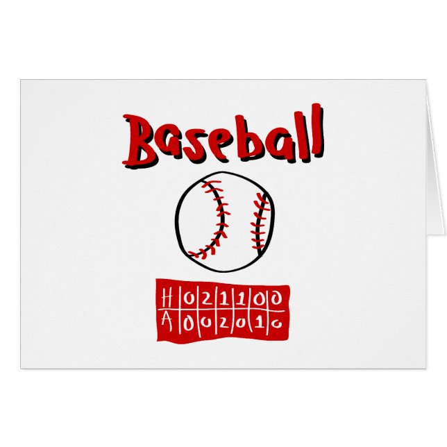 Baseball u. Anzeigetafel (Vorderseite (Horizontal))