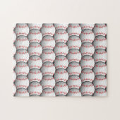 Baseball-Überlappen Muster frustrieren Puzzle (Horizontal)