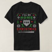 Baseball Ugall Weihnachts-Party Sweater Digital Ar T-Shirt (Design vorne)
