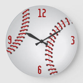 Baseball-Uhr Große Wanduhr