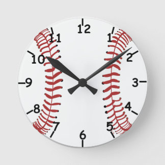 Baseball-Uhr Runde Wanduhr
