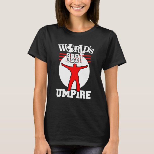 Baseball Umpire Best Blue Ever T-Shirt (Vorderseite)