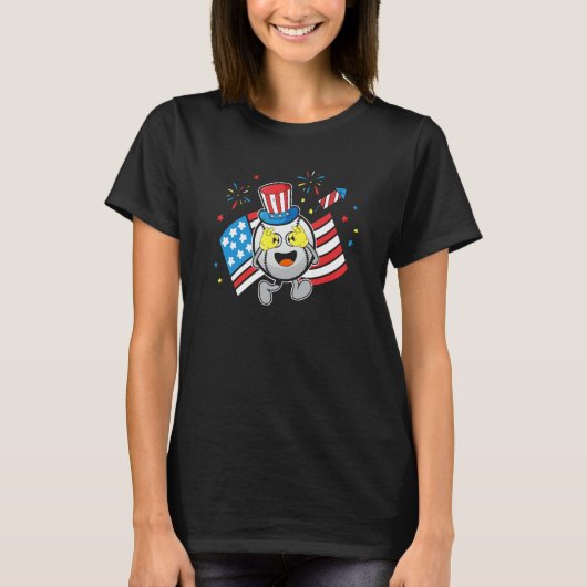 Baseball Uncle Sam Griddy Dance  4th of July T-Shirt (Vorderseite)