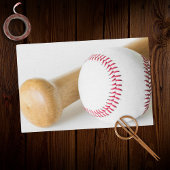 Baseball und Bat Nah Up Foto Seidenpapier