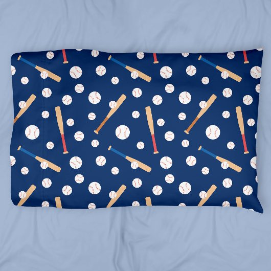 Baseball- und Battsportmuster Kissenbezug