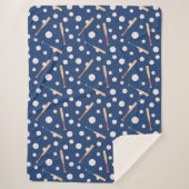 Baseball- und Battsportmuster Sherpadecke (Vorderseite)