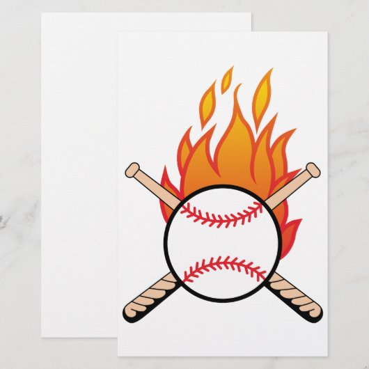 Baseball und Fledermäuse (Vorne/Hinten)