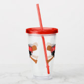 Baseball und Fledermäuse Akryltumbler Acryltrinkbecher (Links)