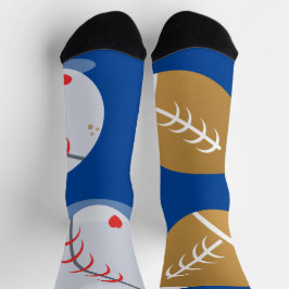 Baseball und Football Mix Socken