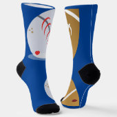 Baseball und Football Mix Socken (Gewinkelt)