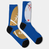 Baseball und Football Mix Socken (Rechts)