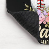 Baseball- und Fußballmutter von beiden, beschäftig Mousepad (Ecke)