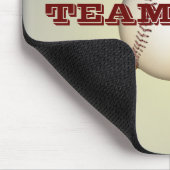 Baseball und gekreuzte Schläger kundengerecht Mousepad (Ecke)