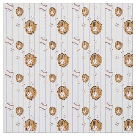 Baseball und Glove Pattern Stoff (Muster)