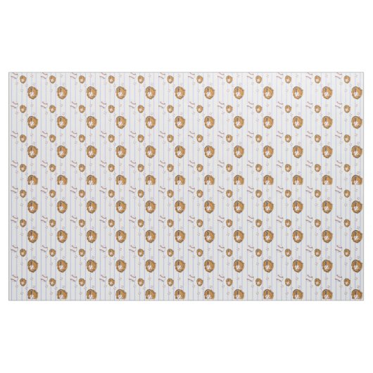 Baseball und Glove Pattern Stoff (Fat Quarter (45,7 x 55,9 cm))