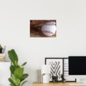 Baseball und Glove Sports Poster (Heimbüro)