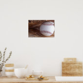 Baseball und Glove Sports Poster (Küche)