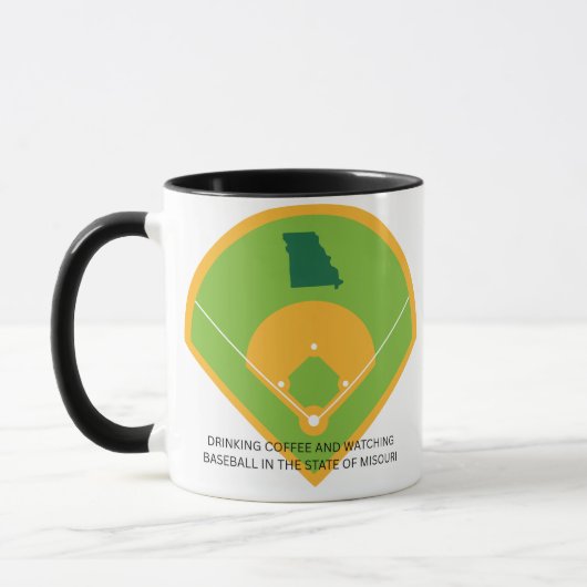 Baseball und Kaffee in Missouri Tasse (Links)