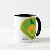 Baseball und Kaffee in Missouri Tasse (VorderseiteRechts)