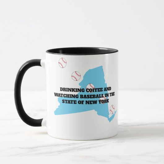 Baseball und Kaffee in New York Tasse (Links)