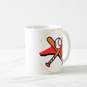 Baseball und Kaffee in North Carolina Kaffeetasse (VorderseiteRechts)